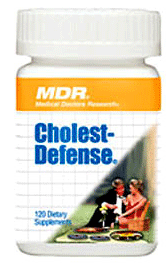 Cholest-defense from MDR offers people with cholesterol concerns a natural way to get their their cholesterol down. With our FD-approved plant sterol supplment, you get the most effective supplement to lower your cholsterol, naturally.